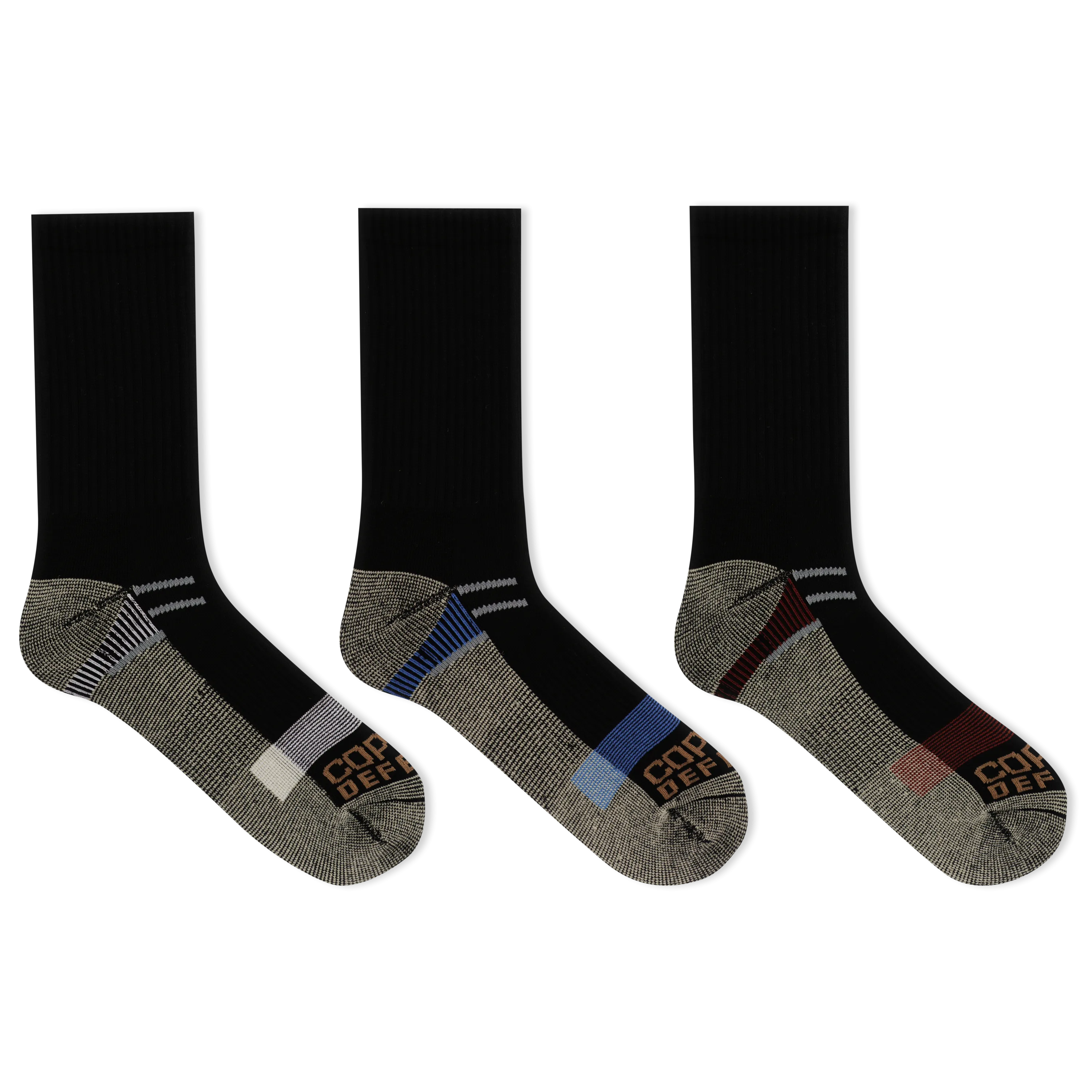 Copper Defense Active Crew Socks 3 Pairs