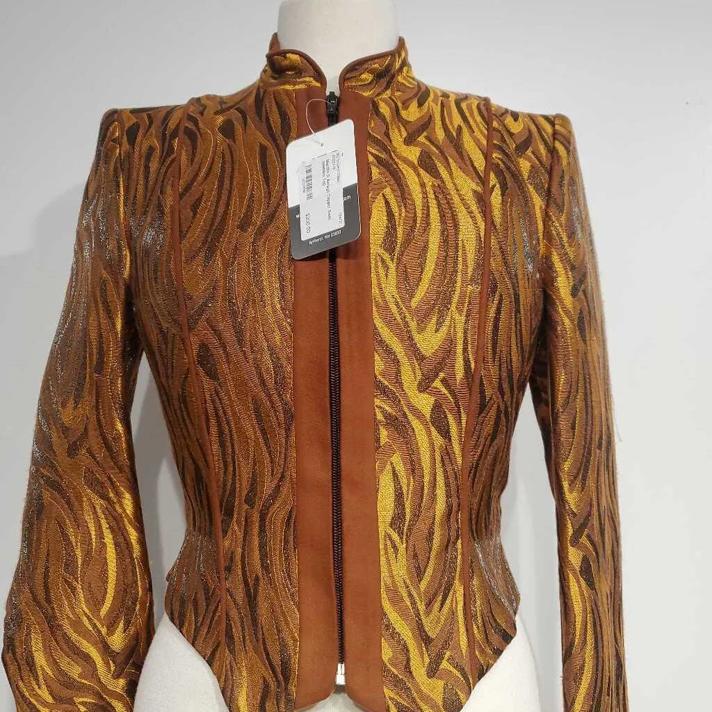 Copper Swirl Western Top