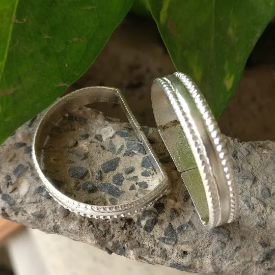 D Shaped Sterling Silver Big Toe Ring for Foot Thumb Hallux