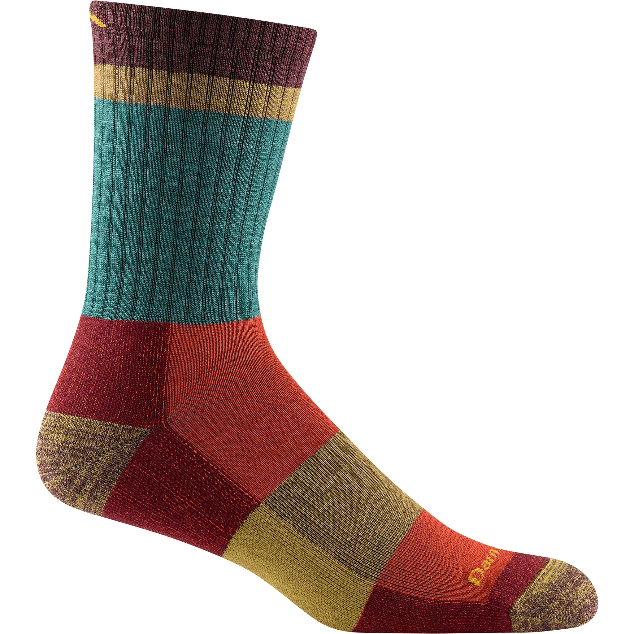 Darn Tough Mens Heady Stripe Micro Crew Lightweight Hiking Socks