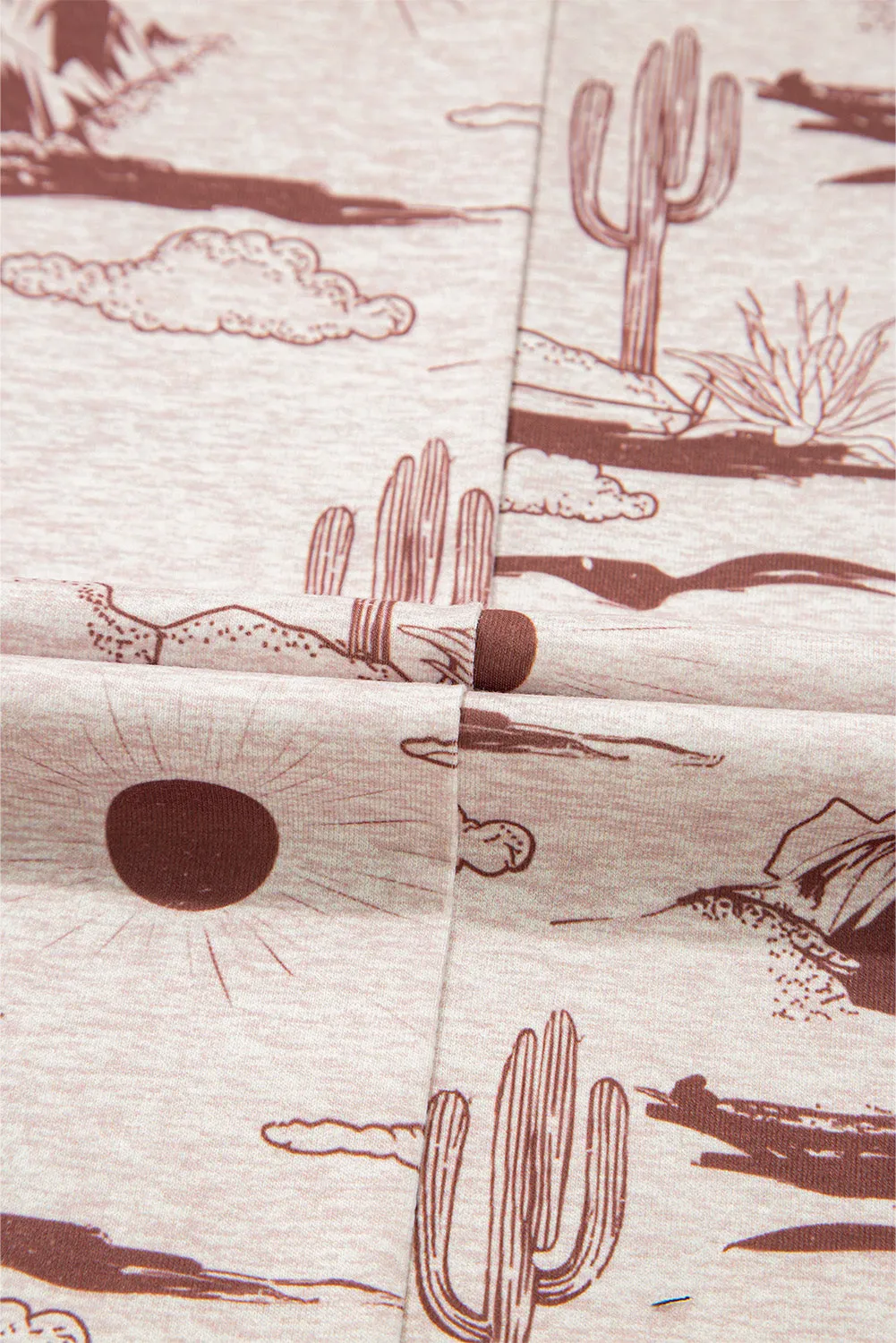 Desert Print Knit Top