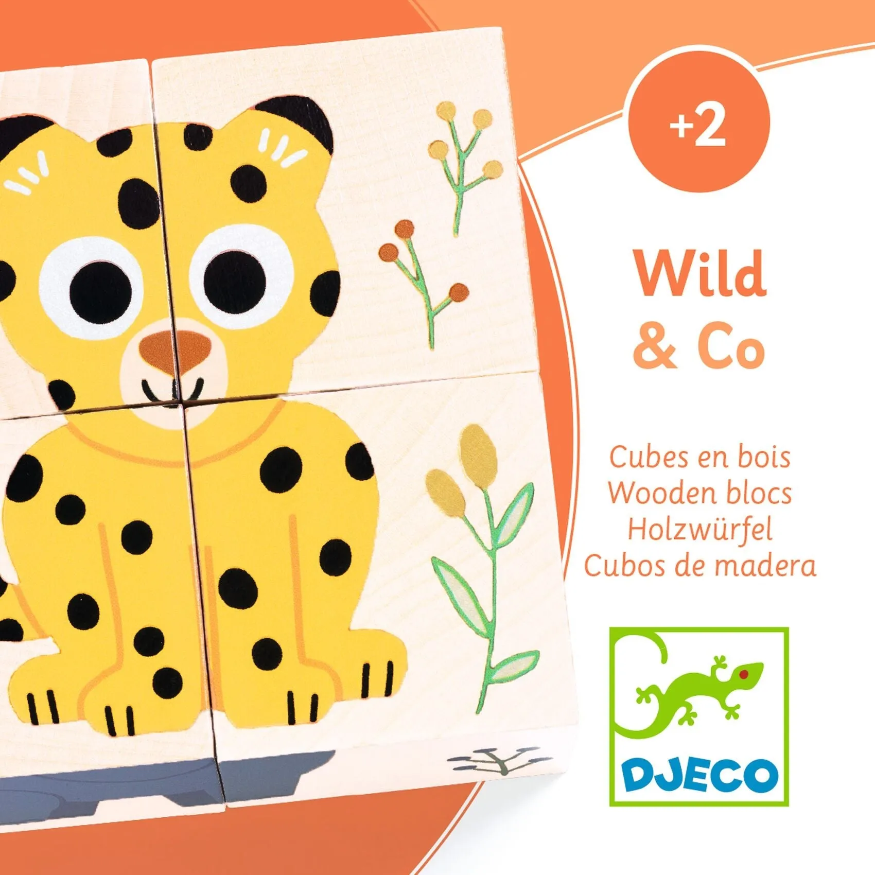 Djeco Wooden Cubes - Wild & Co