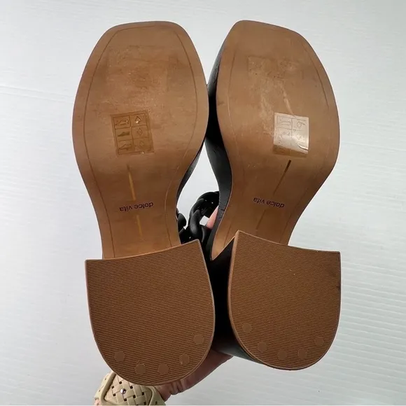 Dolce Vita Chunky Platform Heels womens 9 Black Ashby Twist Y2K 90s