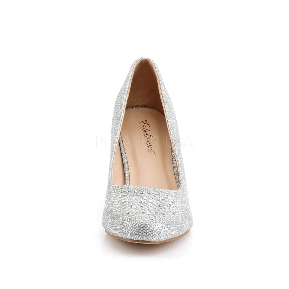 DORIS-06  Silver Glitter Mesh Fabric