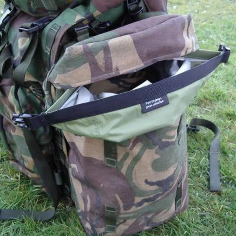 Dry Kit: Dry Bag. Fold. Medium / 8lt. Ex-Ped. New. Light Olive.