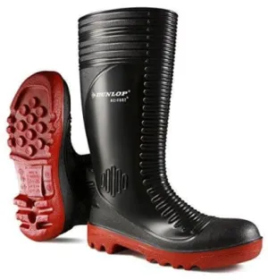 Dunlop Acifort Ribbed Wellington With Steel Toe Cap and Midsole - A252931
