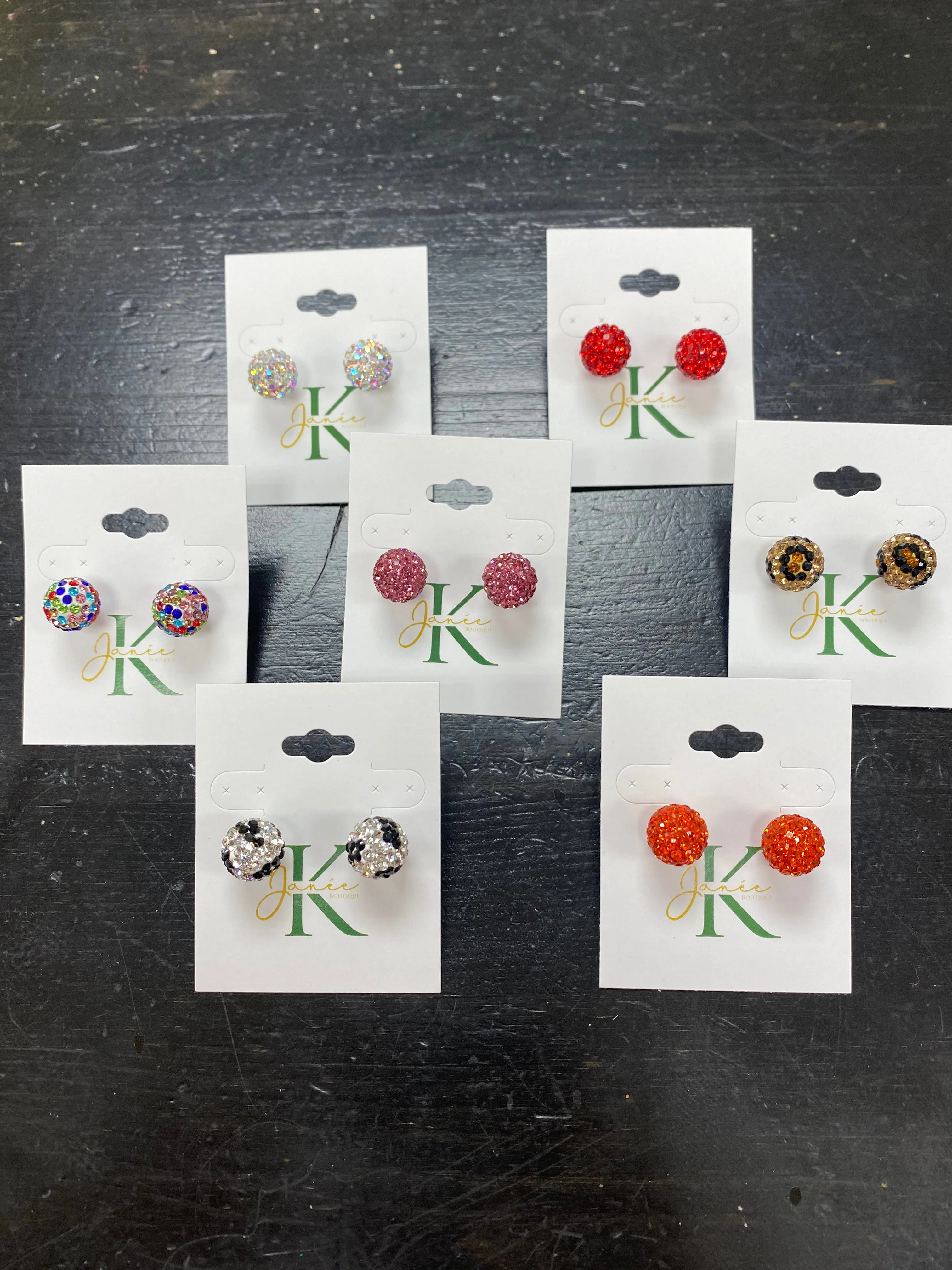 Embellished Ball Studs