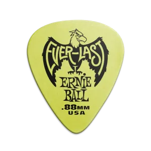 Ernie Ball 0.88 mm Everlast Picks 12 Pack, Green
