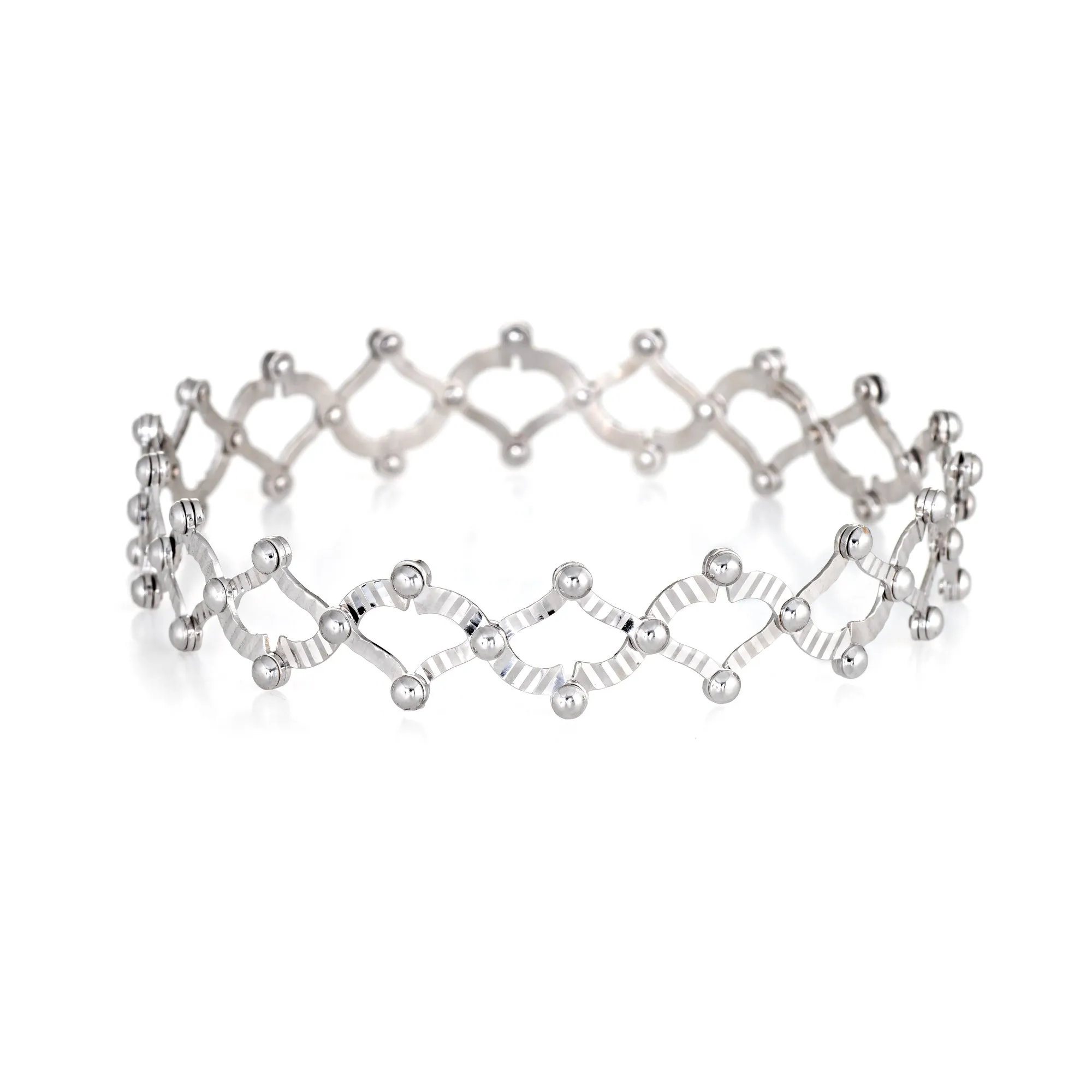 Expandable Ring to Bracelet 14k White Gold Estate Jewelry Flexible Convertible