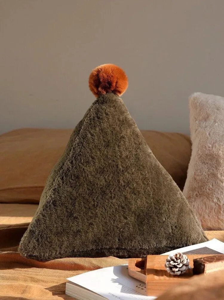 For the Love of Holiday Faux Fur Accent Pillow
