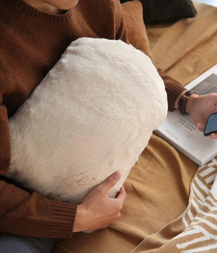 For the Love of Holiday Faux Fur Accent Pillow