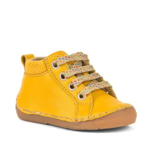 Froddo Dark Yellow Leather Hi Top Trainers
