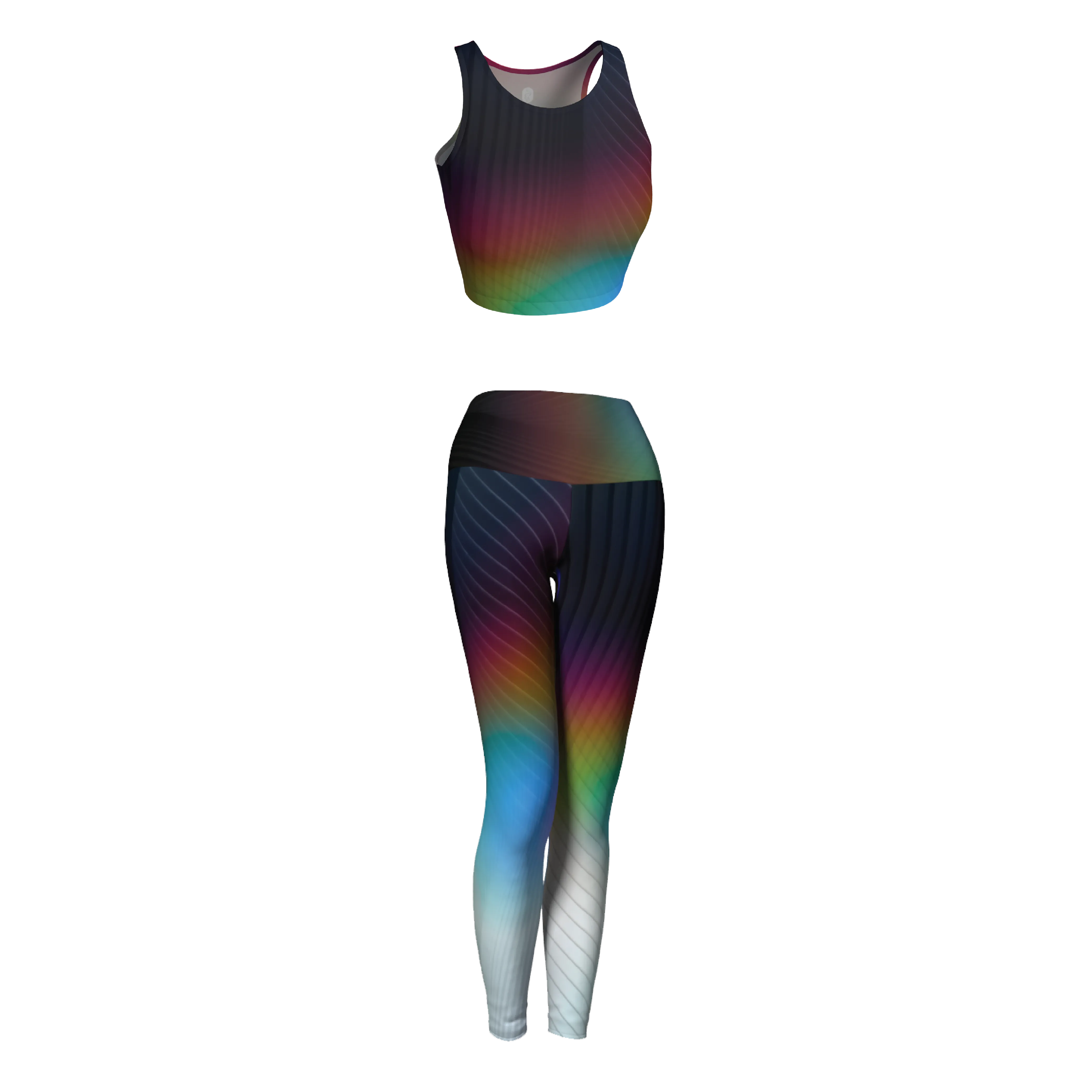 Geo Rainbow Top