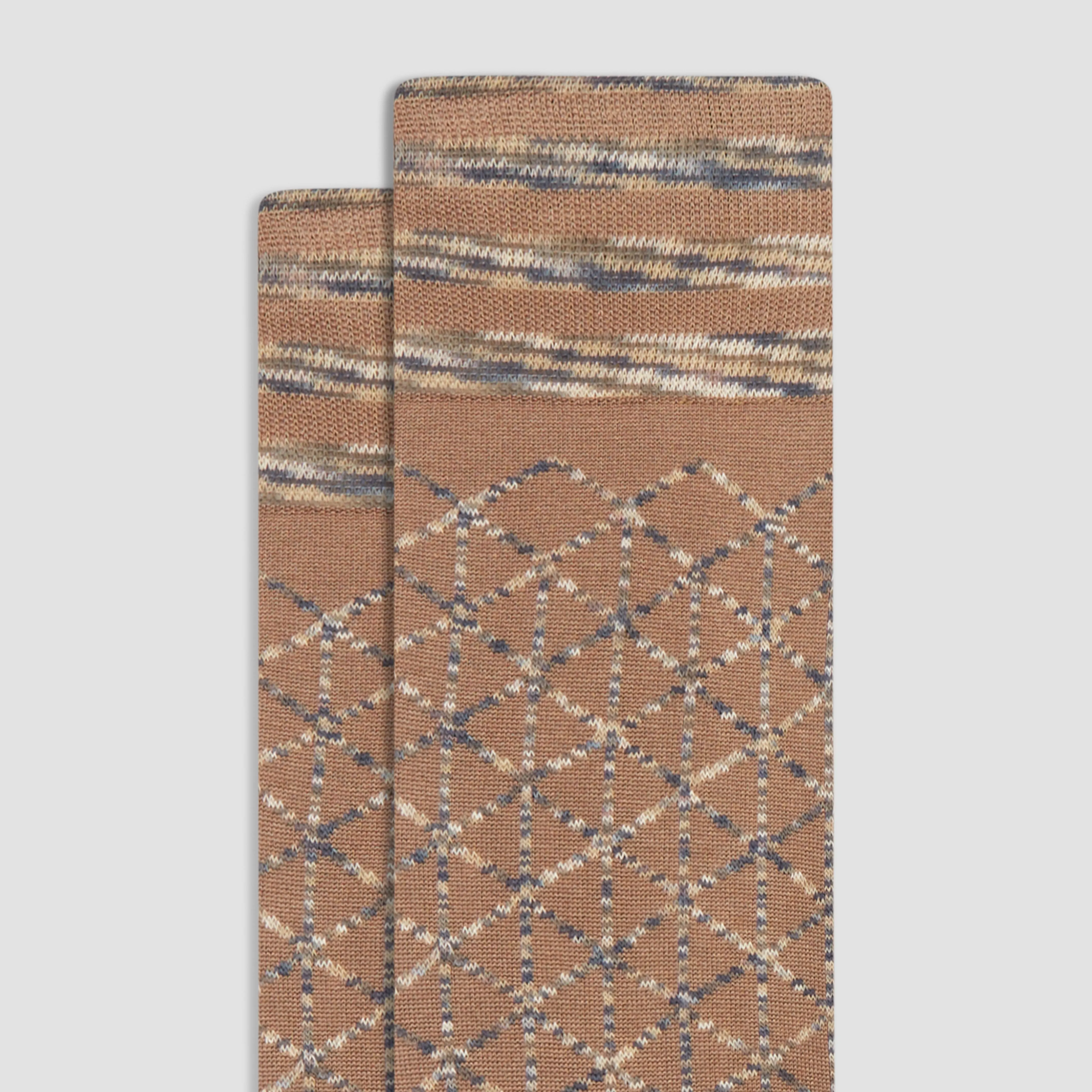 Geometric Mid-Calf Socks