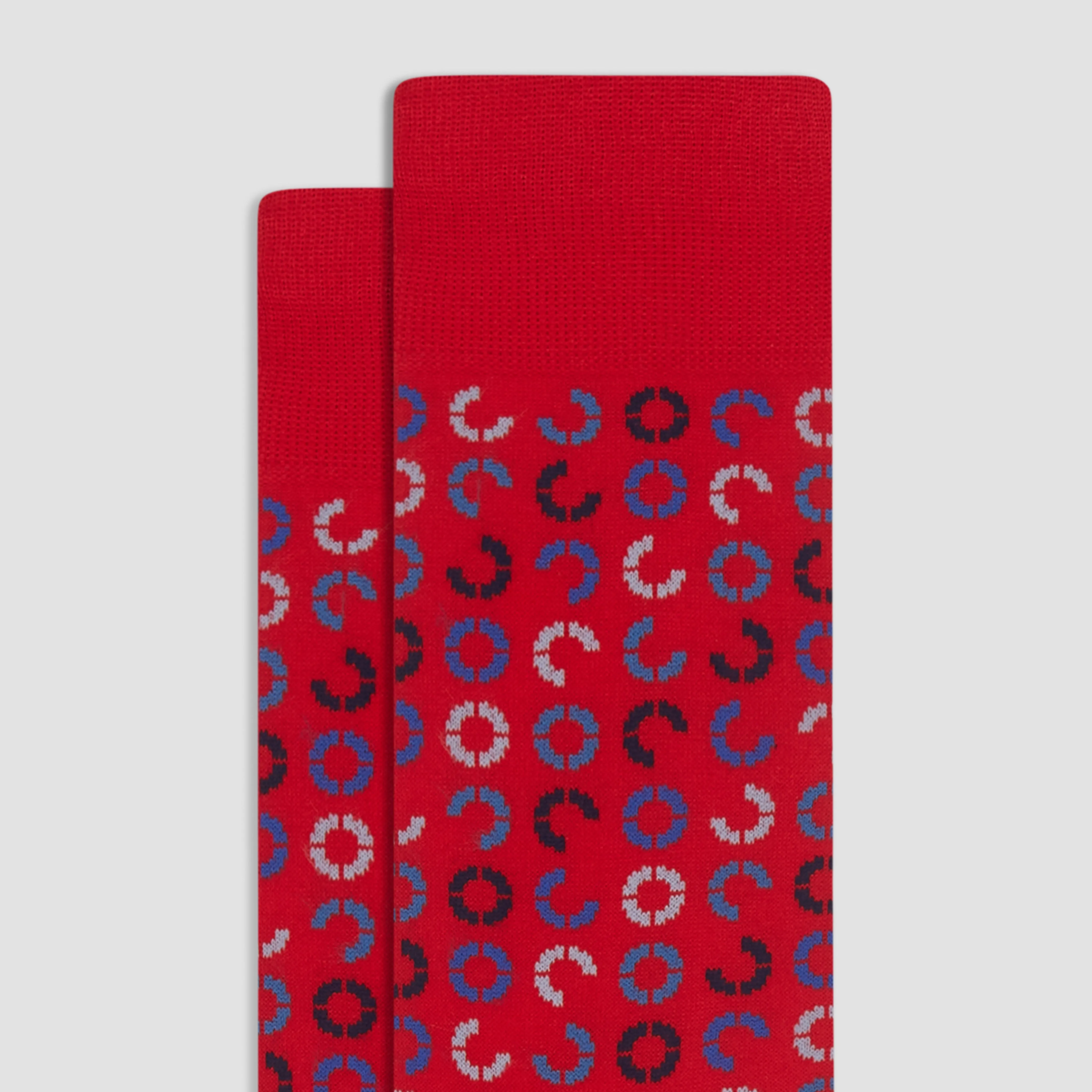 Geometric Mid-Calf Socks