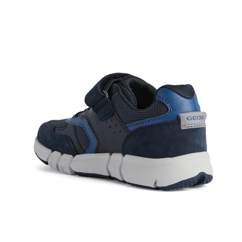 Geox J Flexyper Boy Navy/Dk Blue Trainers