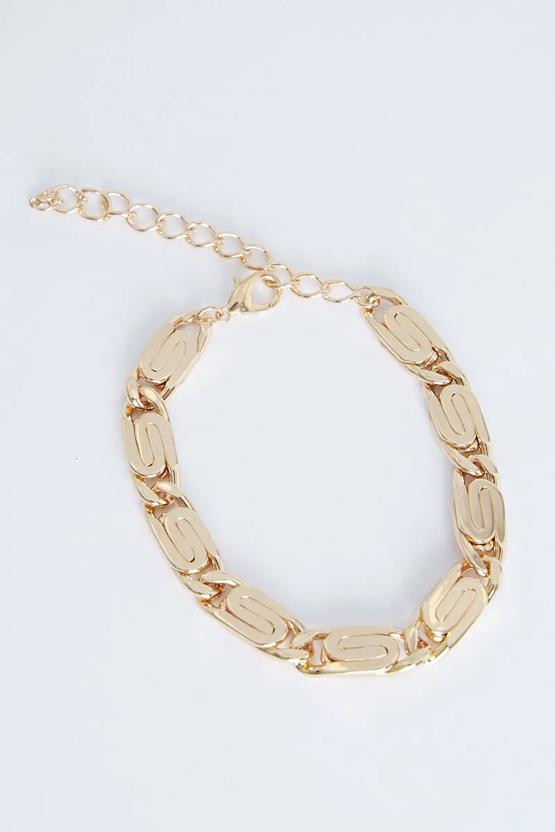 Gold Chunky Anklet - Lusine