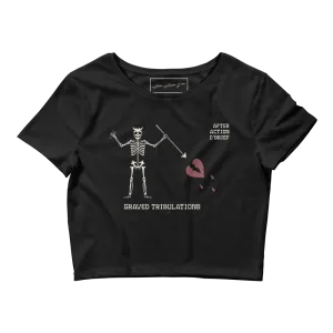 Graved Tribulations Ladies Crop Tee