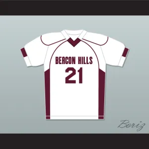 Greenberg 21 Beacon Hills Cyclones Lacrosse Jersey Teen Wolf White