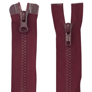 Heavy Duty Moulded Plastic Chunky 2 Way Zip 22" (56cm)