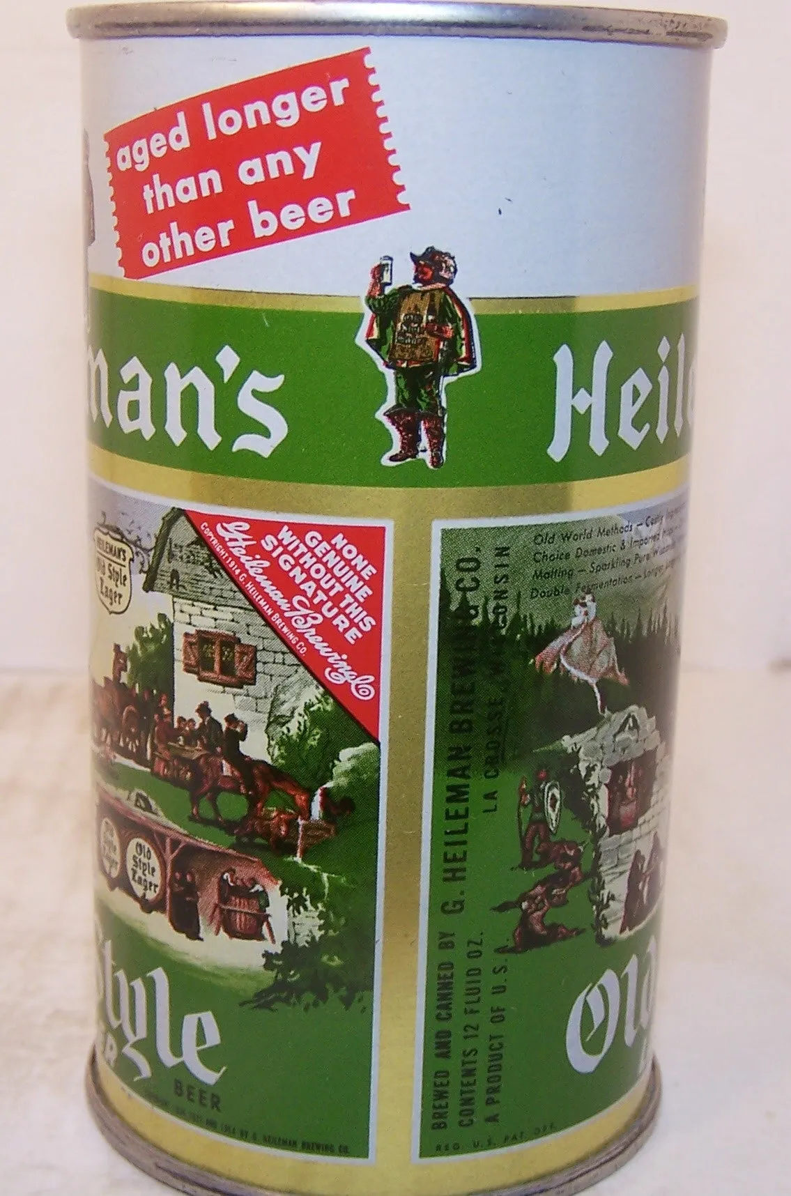 Heileman's Old Style Lager Beer, USBC 108-15, Grade 1/1   Sold 11/20/14