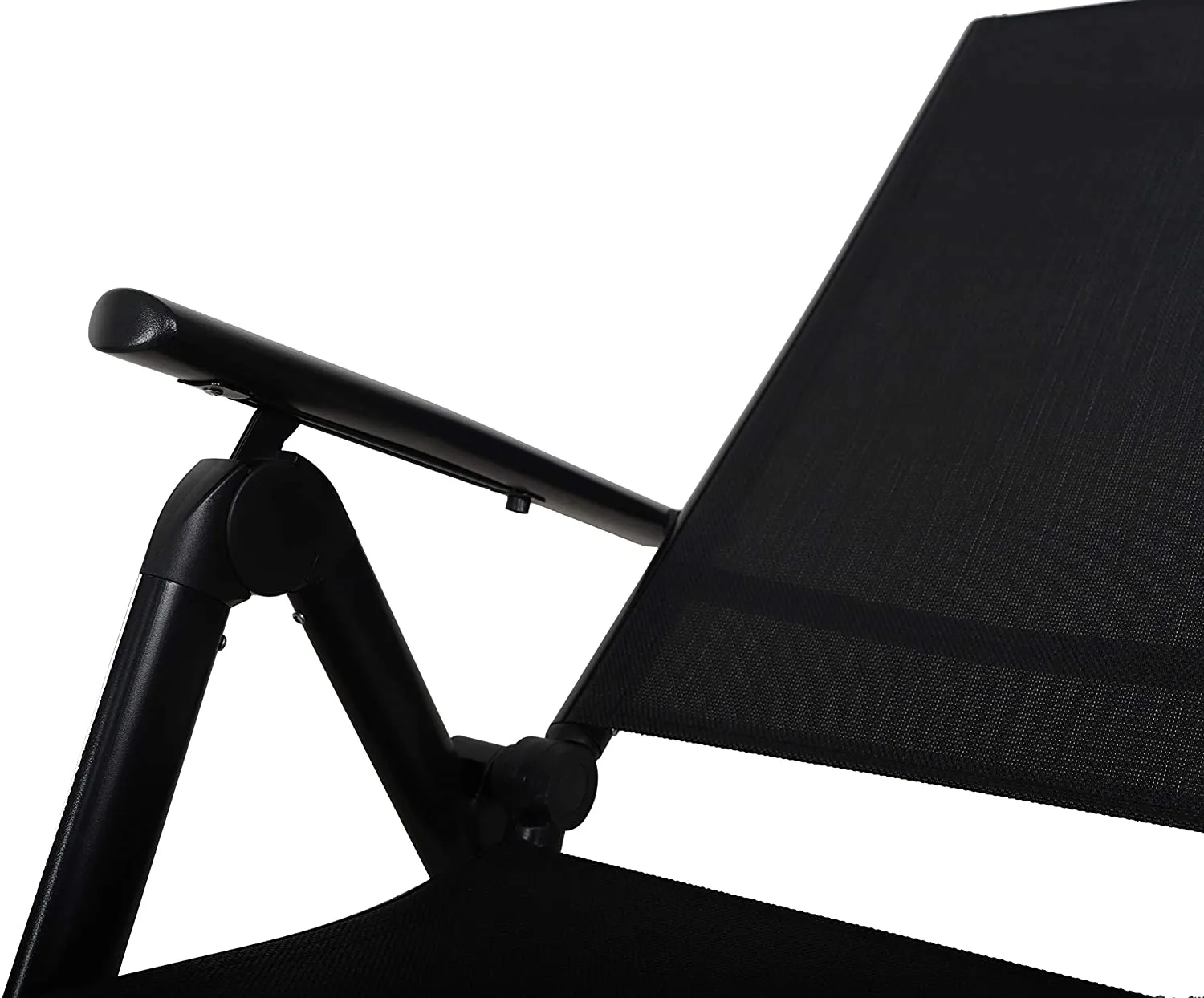 High Back Adjustable Folding Chair (Black)