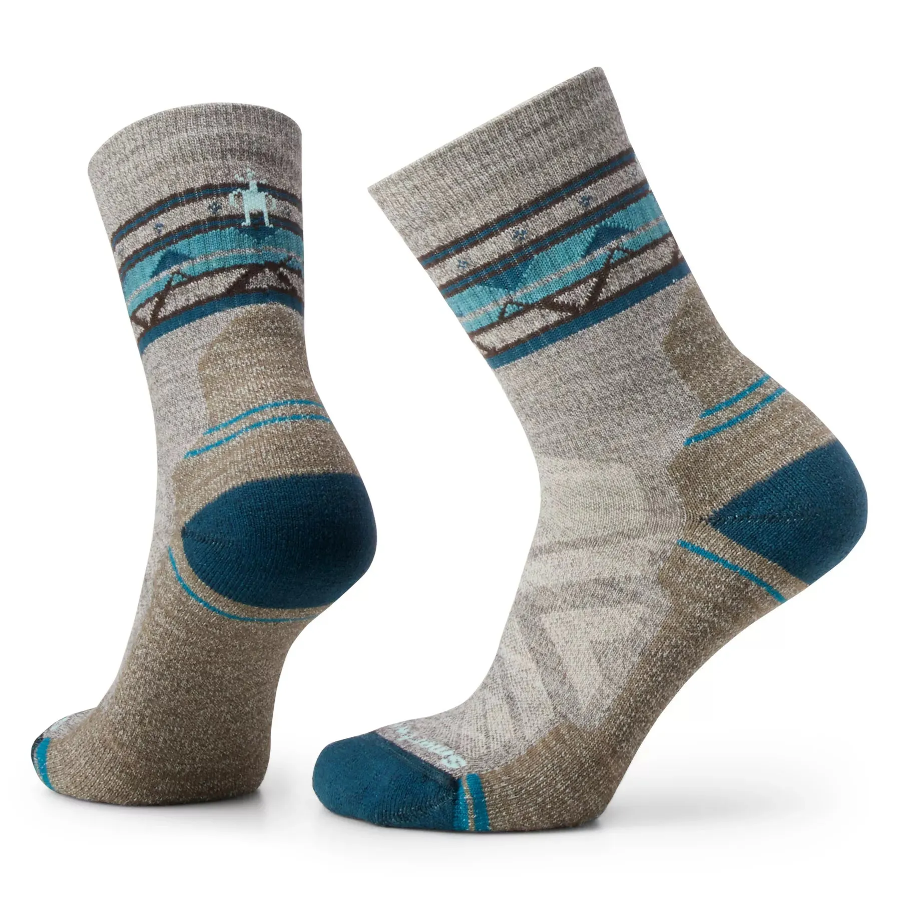 Hike Light Cushion Zig Zag Valley Mid Crew Socks (Women's) SW001580