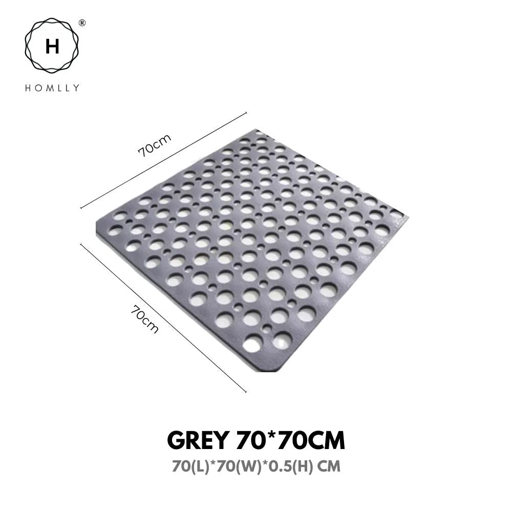 Homlly TPE Non slip Shower Bath Tub Mat with Hundreds Drainage Holes and Suction Cups