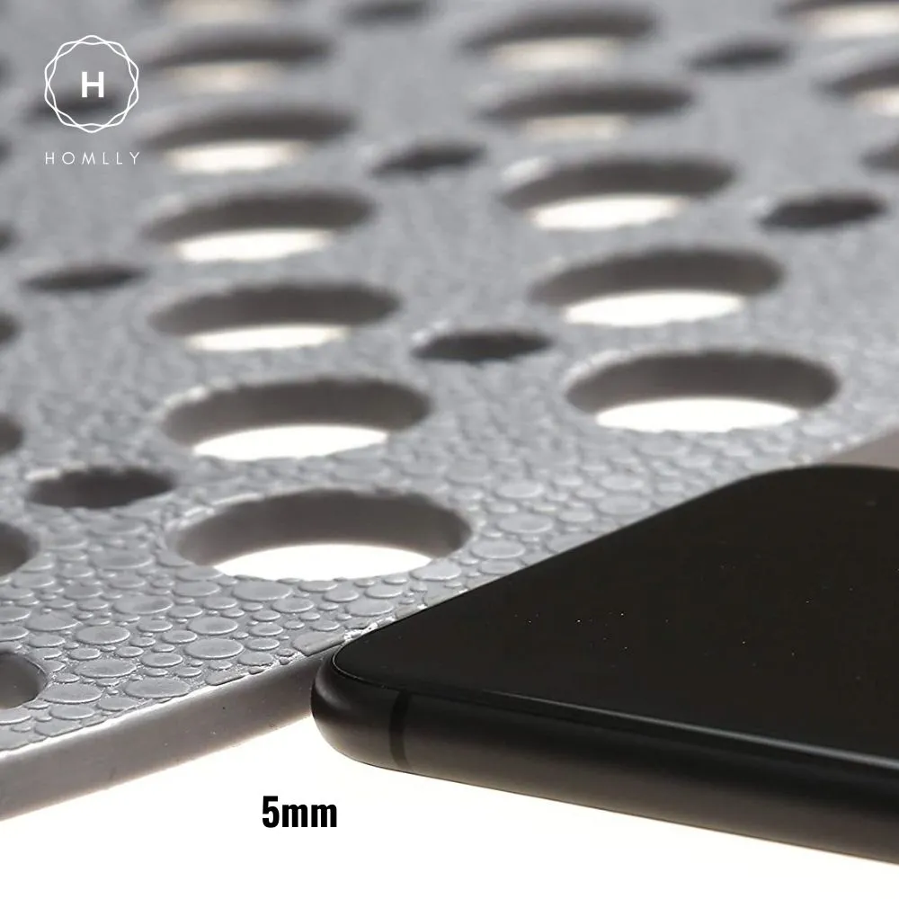 Homlly TPE Non slip Shower Bath Tub Mat with Hundreds Drainage Holes and Suction Cups