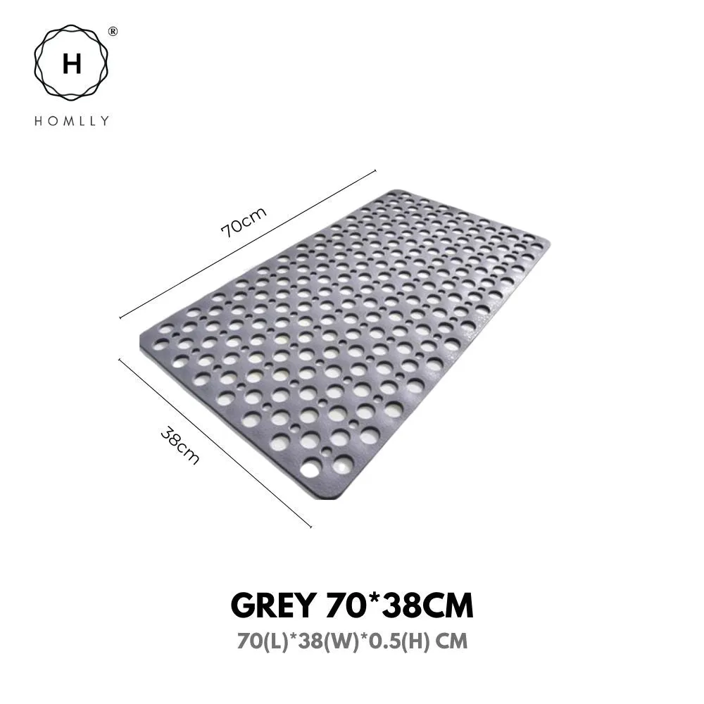 Homlly TPE Non slip Shower Bath Tub Mat with Hundreds Drainage Holes and Suction Cups