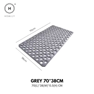 Homlly TPE Non slip Shower Bath Tub Mat with Hundreds Drainage Holes and Suction Cups