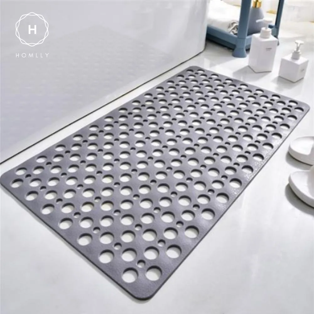 Homlly TPE Non slip Shower Bath Tub Mat with Hundreds Drainage Holes and Suction Cups