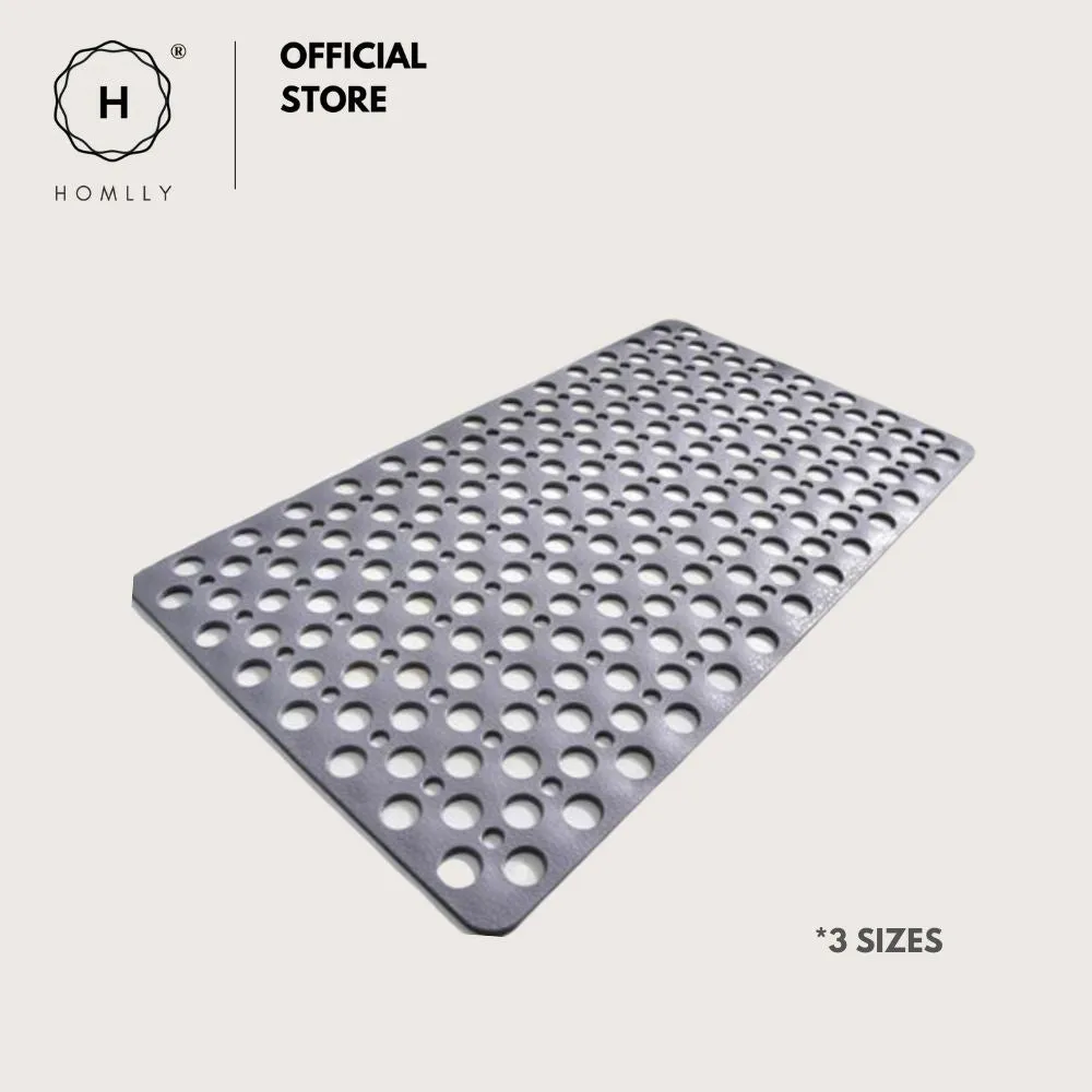 Homlly TPE Non slip Shower Bath Tub Mat with Hundreds Drainage Holes and Suction Cups