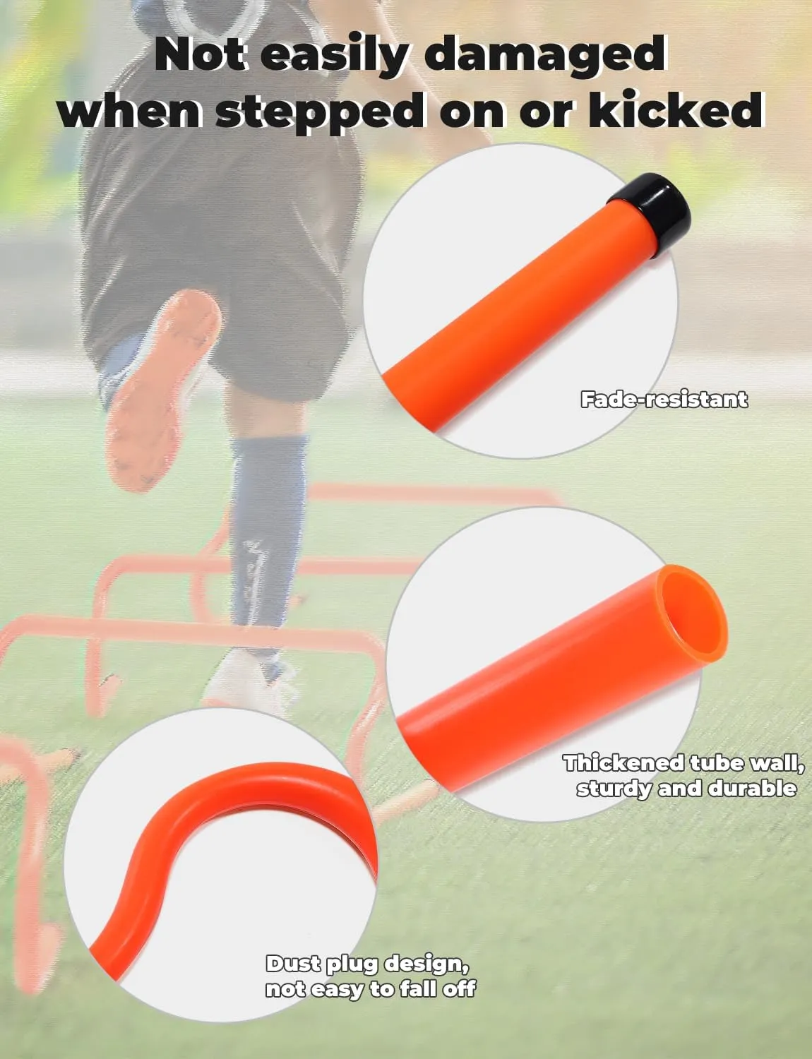 Hurdles, Agility Set Pack Carry Kids,Athletes,Soccer,Basketball Speed Sturdy 5/10 Hurdles Heavy-duty with Training Hurdles Detachable for Training Limited-time offer Bag Equipment Agility