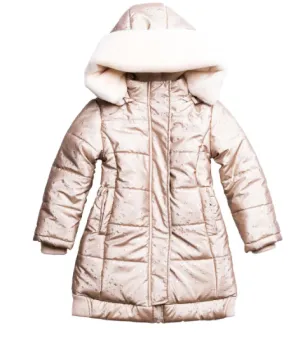 Imoga Zion Faux Fur Coat Gold