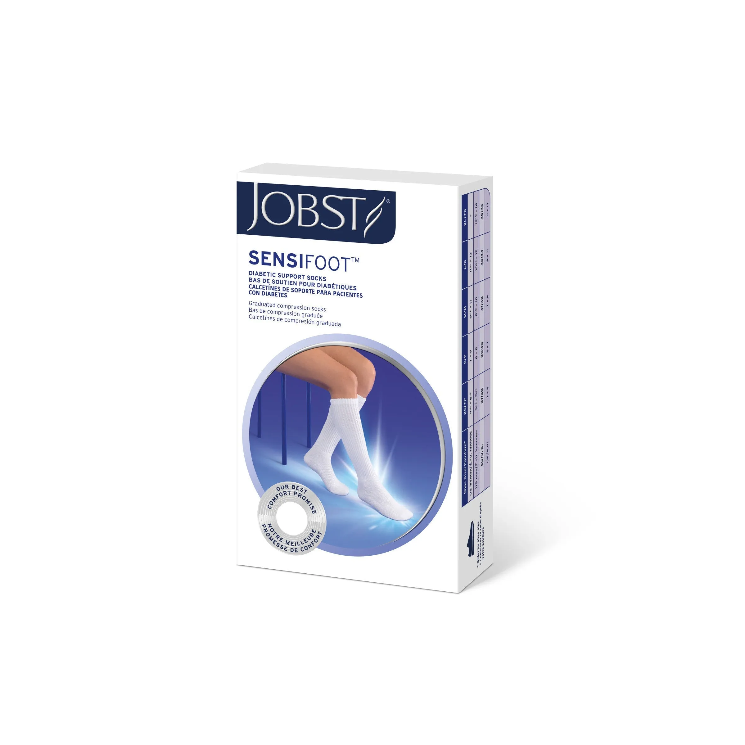 JOBST® Sensifoot Diabetic Compression Mini Crew 8-15 mmHg