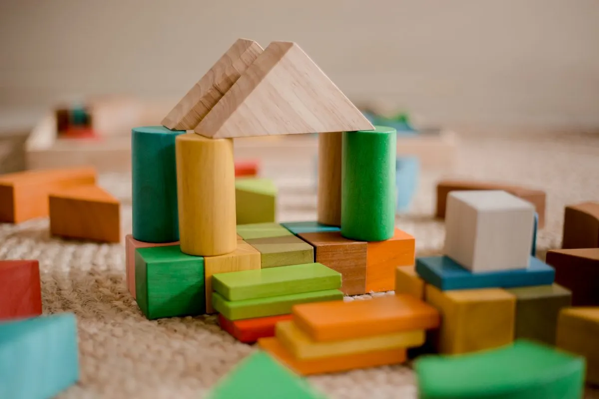 Jumbo Natural Rainbow Blocks - 86 Pieces
