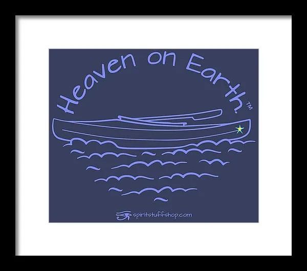 Kayaking Heaven On Earth - Framed Print