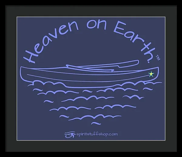 Kayaking Heaven On Earth - Framed Print