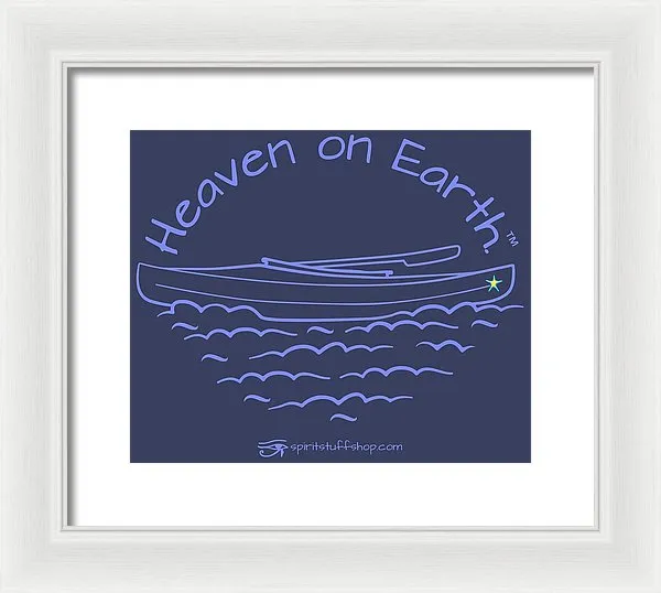 Kayaking Heaven On Earth - Framed Print