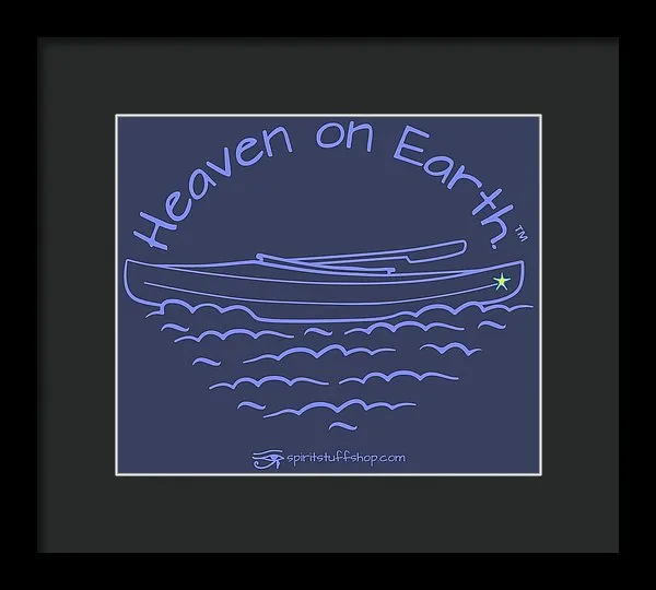 Kayaking Heaven On Earth - Framed Print
