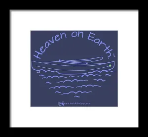 Kayaking Heaven On Earth - Framed Print