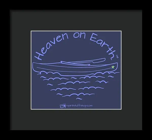 Kayaking Heaven On Earth - Framed Print
