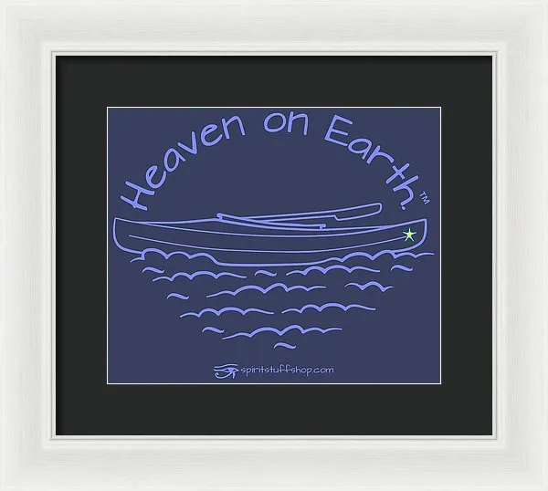 Kayaking Heaven On Earth - Framed Print