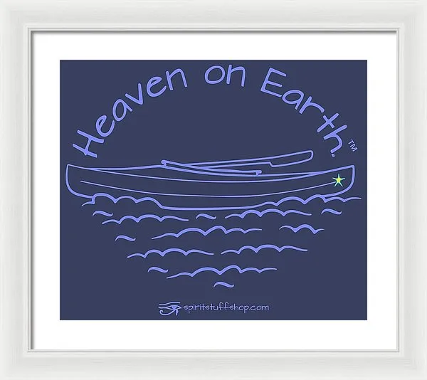 Kayaking Heaven On Earth - Framed Print