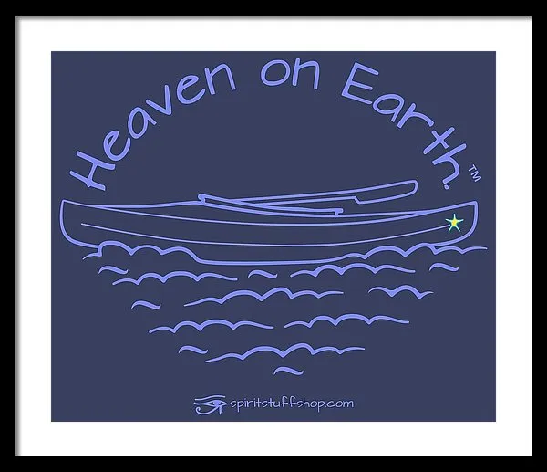 Kayaking Heaven On Earth - Framed Print