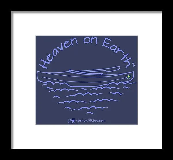 Kayaking Heaven On Earth - Framed Print