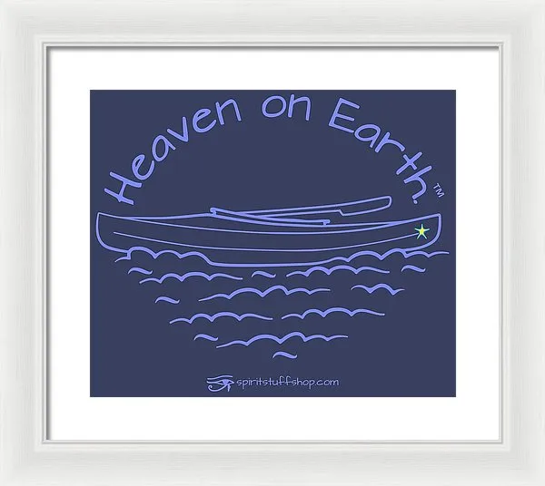 Kayaking Heaven On Earth - Framed Print
