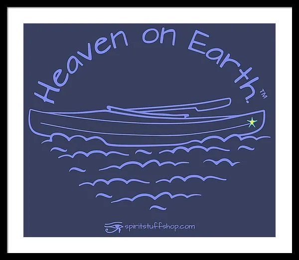 Kayaking Heaven On Earth - Framed Print