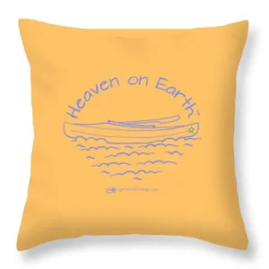 Kayaking Heaven On Earth - Throw Pillow